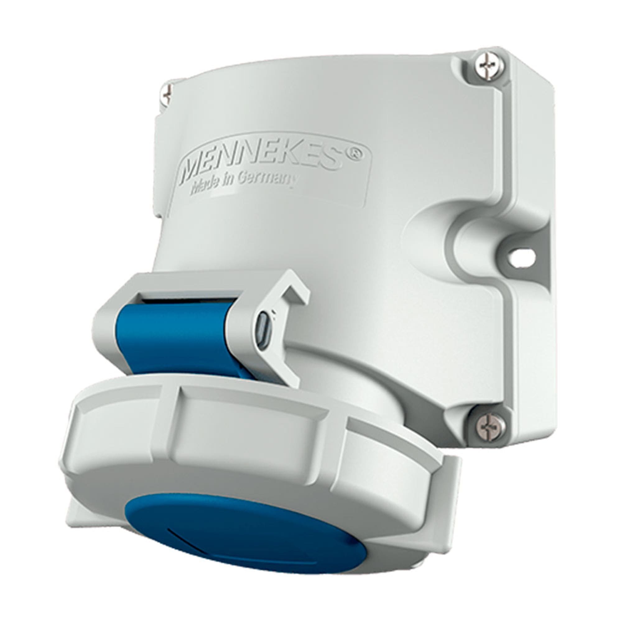 9301 Toma Industrial Mennekes 9301 16A 3P 230V Azul 6H IP67 Mural