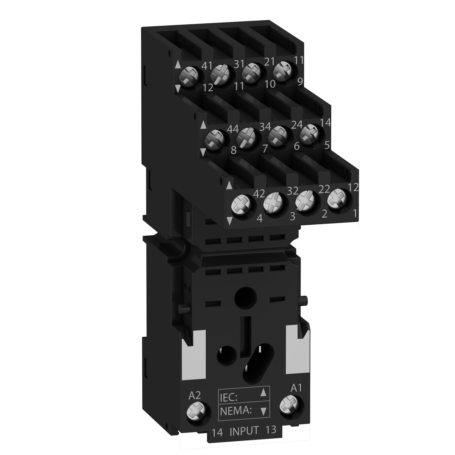 RXZE2S114M-Toma-para-relé-miniatura-Zelio-RXZ-con-contactos-independientes-conectores