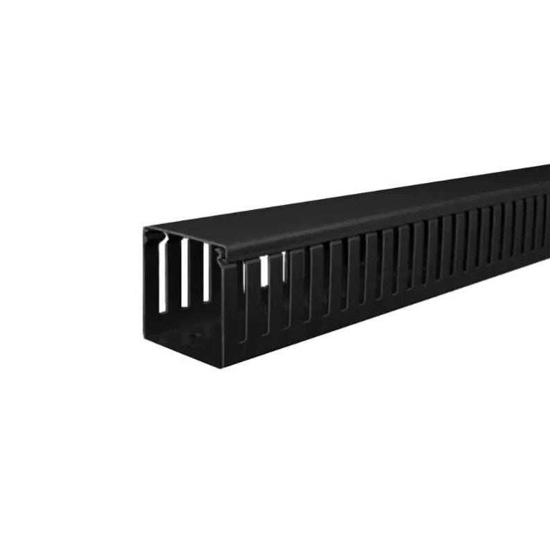 DXN10172-Canaleta-Dexson-Ranurada-Negra-80x80mm