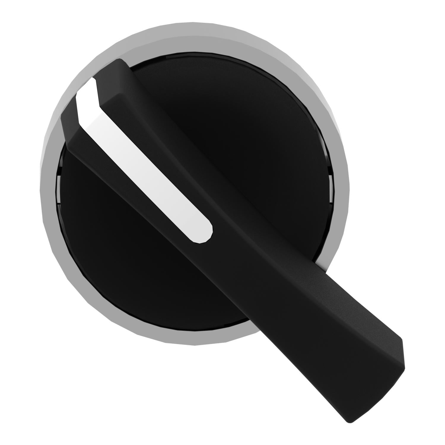 ZB4BJ2-Cabezal-interruptor-selector,-2-posiciones,-Ø-22mm,-negro