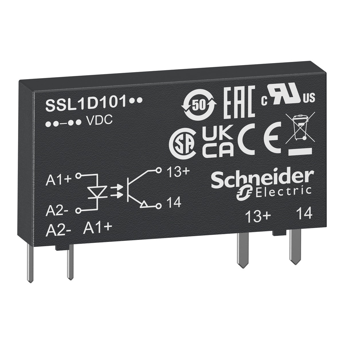 SSL1A12BD-Relé-de-estado-sólido-enchufable-,-entrada-15-30-V-DC,-salida-24-280-V-AC,-2A