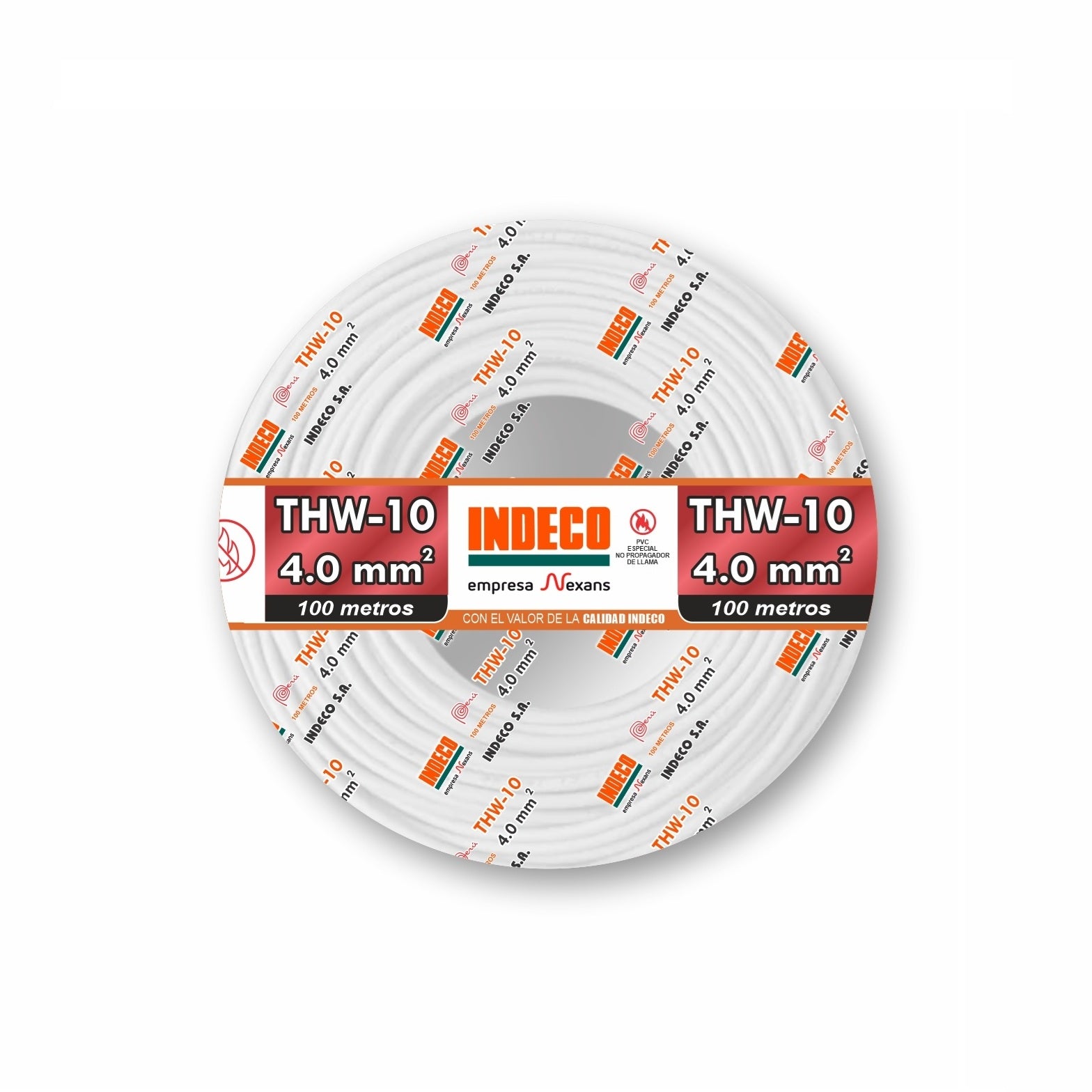 CABLE THW-90 10AWG 450/750 V. BLANCO+PLUS