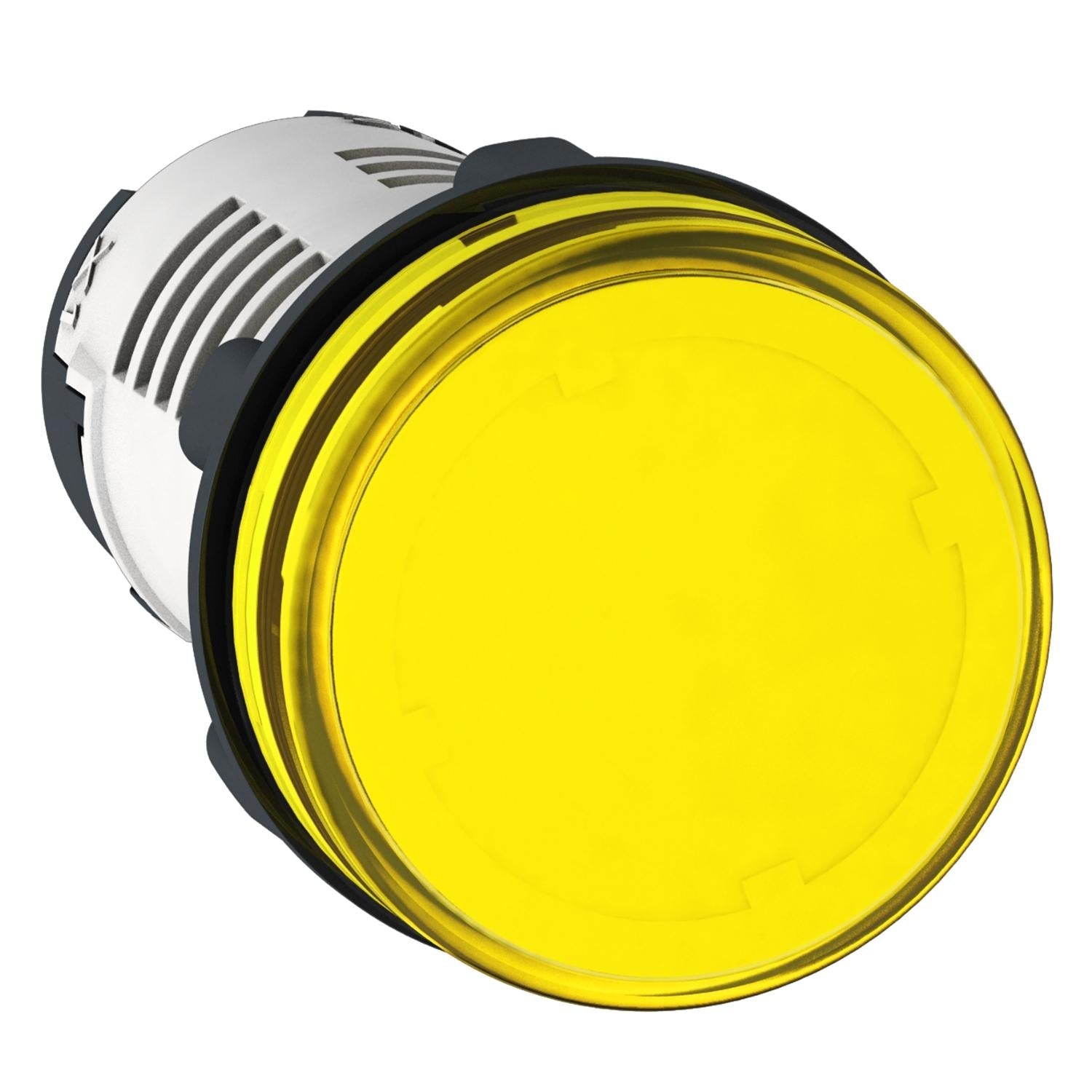 XB7EV05BP-Luz-piloto-redonda-amarillo-Ø-22mm,-terminal-de-abrazadera-de-tornillo,-LED-incorporado,-24-V