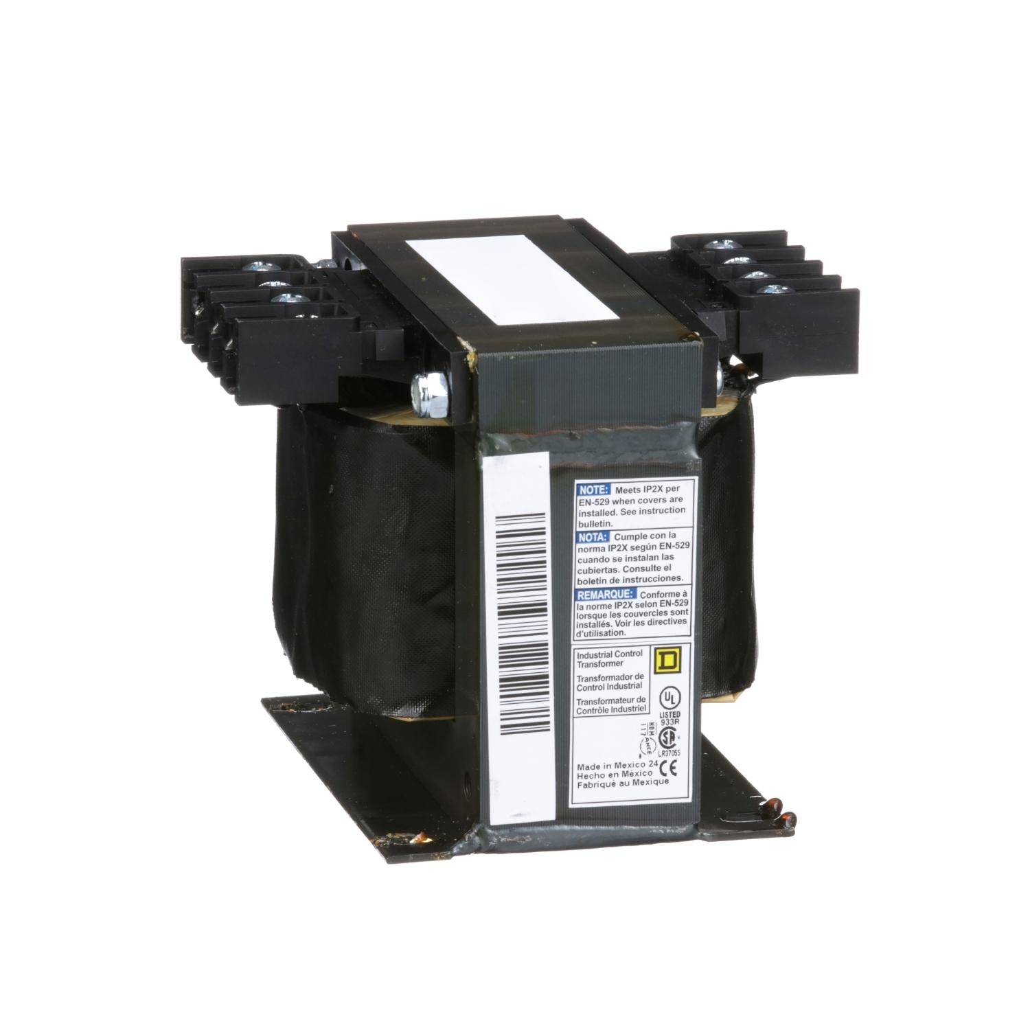 9070T300D31-Transformador-de-control-industrial,-tipo-T,-1-fase,-300-VA,-240-x-480-V-primario