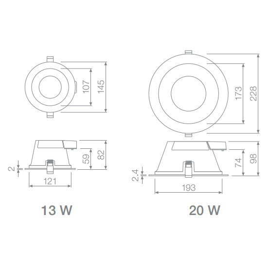 7015302-LEDVANCE-DOWNLIGHT-COMFORT-DN130-13W/CCT-600EDG-WT-LEDV