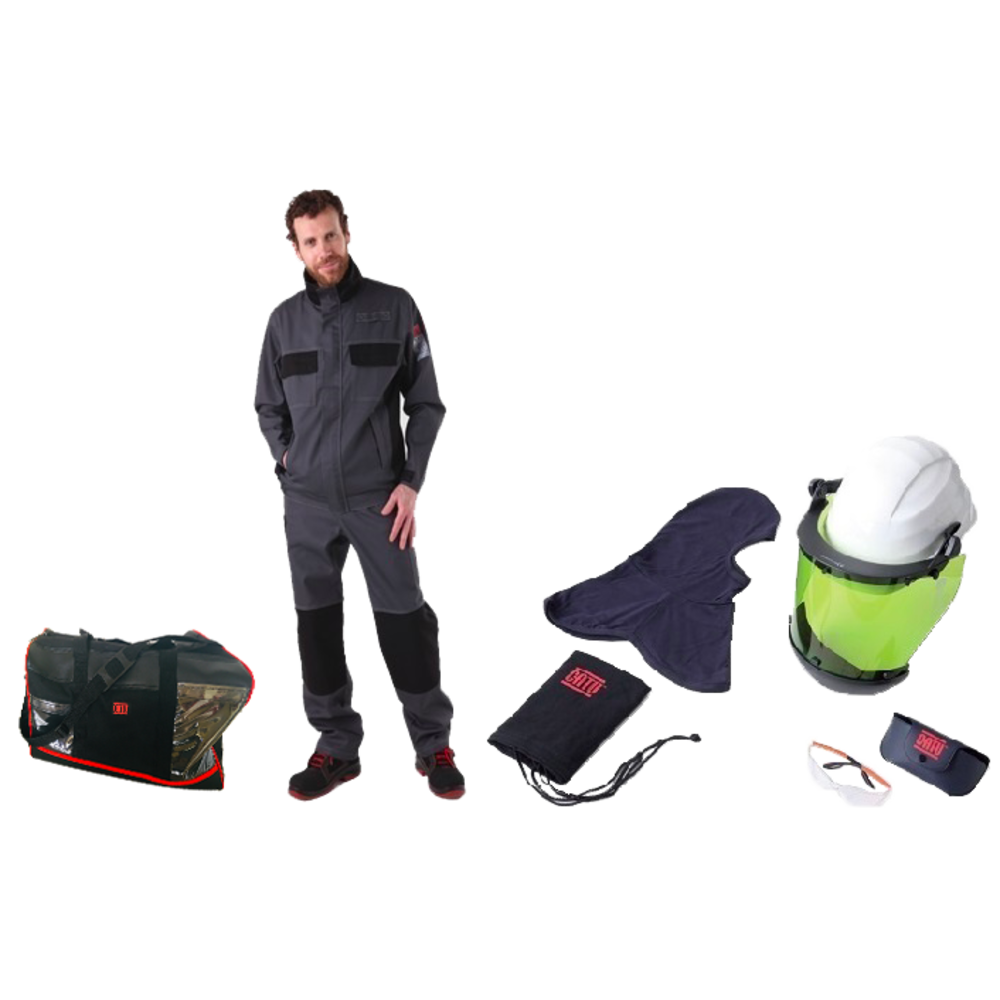 KIT-ARC-A-01-JP-L-Kit-CAT-ARC-12-cal/cm²-con-pantalla-facial-MO-187-y-chaqueta/pantalón