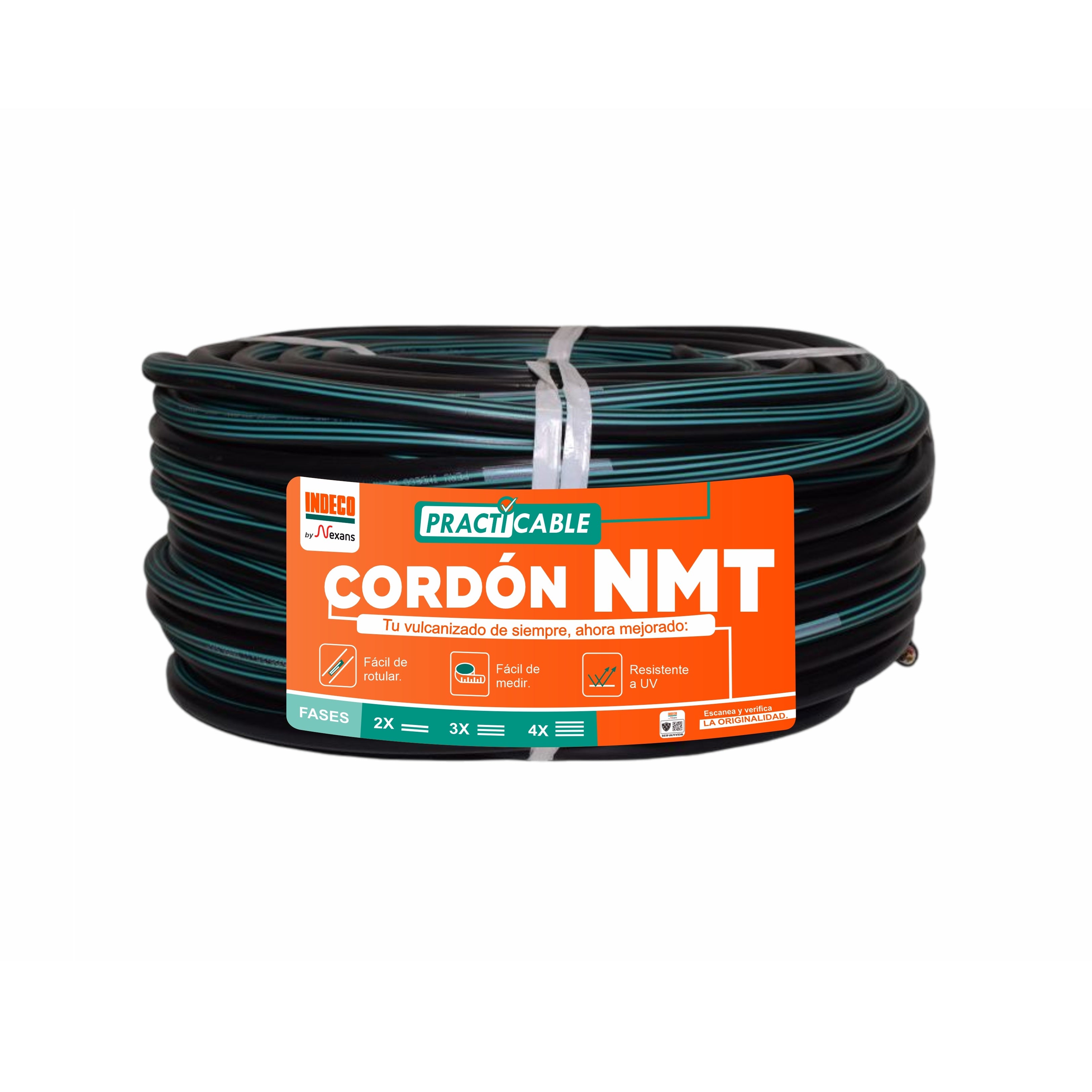 CABLE VULCANIZADO NMT 3x12AWG NEGRO 500V