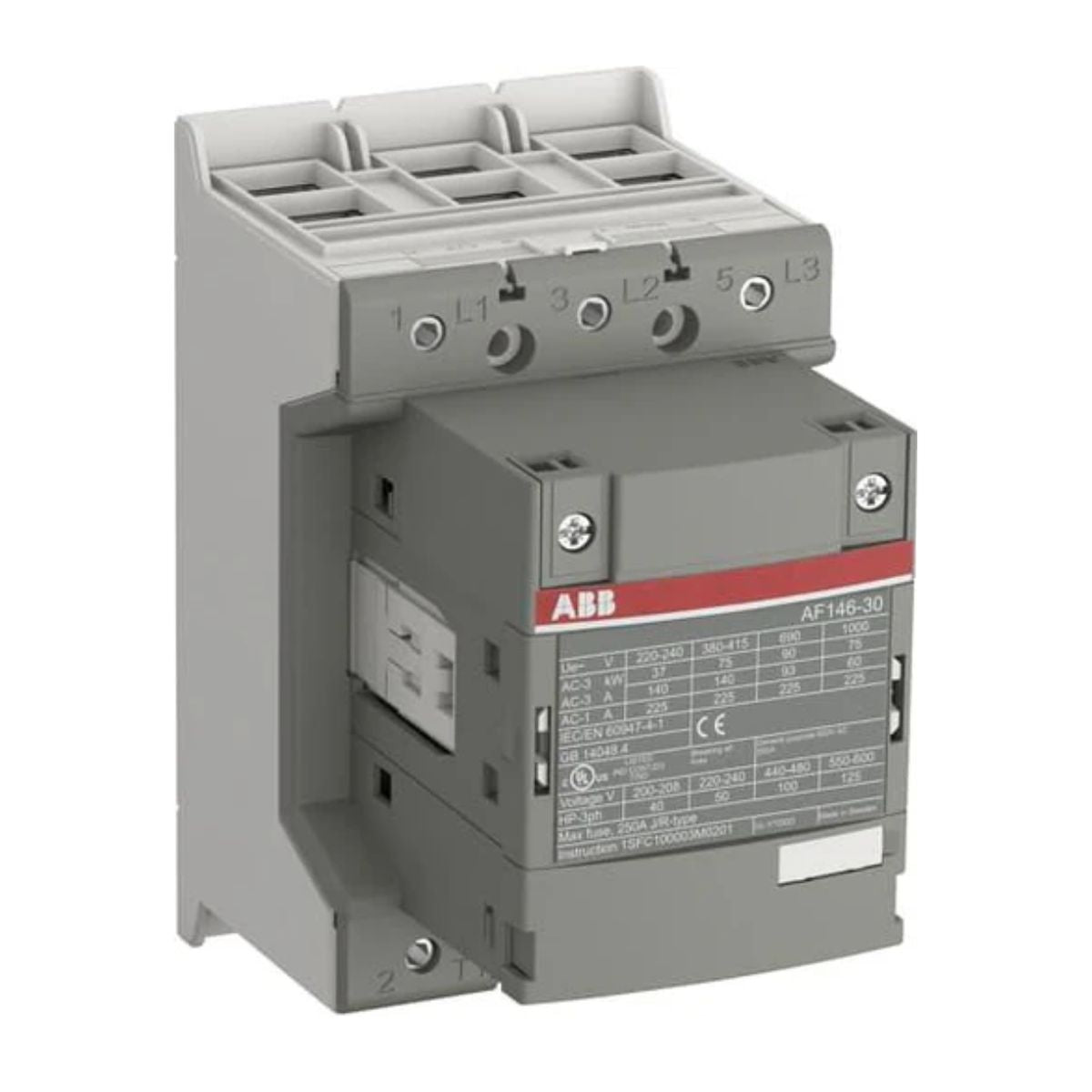 1SFL467001R1300 Contactor 3P, 146A/AC3, bob.100-250Vac/Vdc, AF146-30-00-13