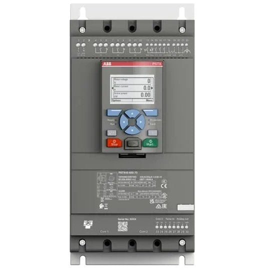 1SFA898105R7000-Arrancador-suave,-45A,-Ue-208-a-600V,-PSTX45-600-70