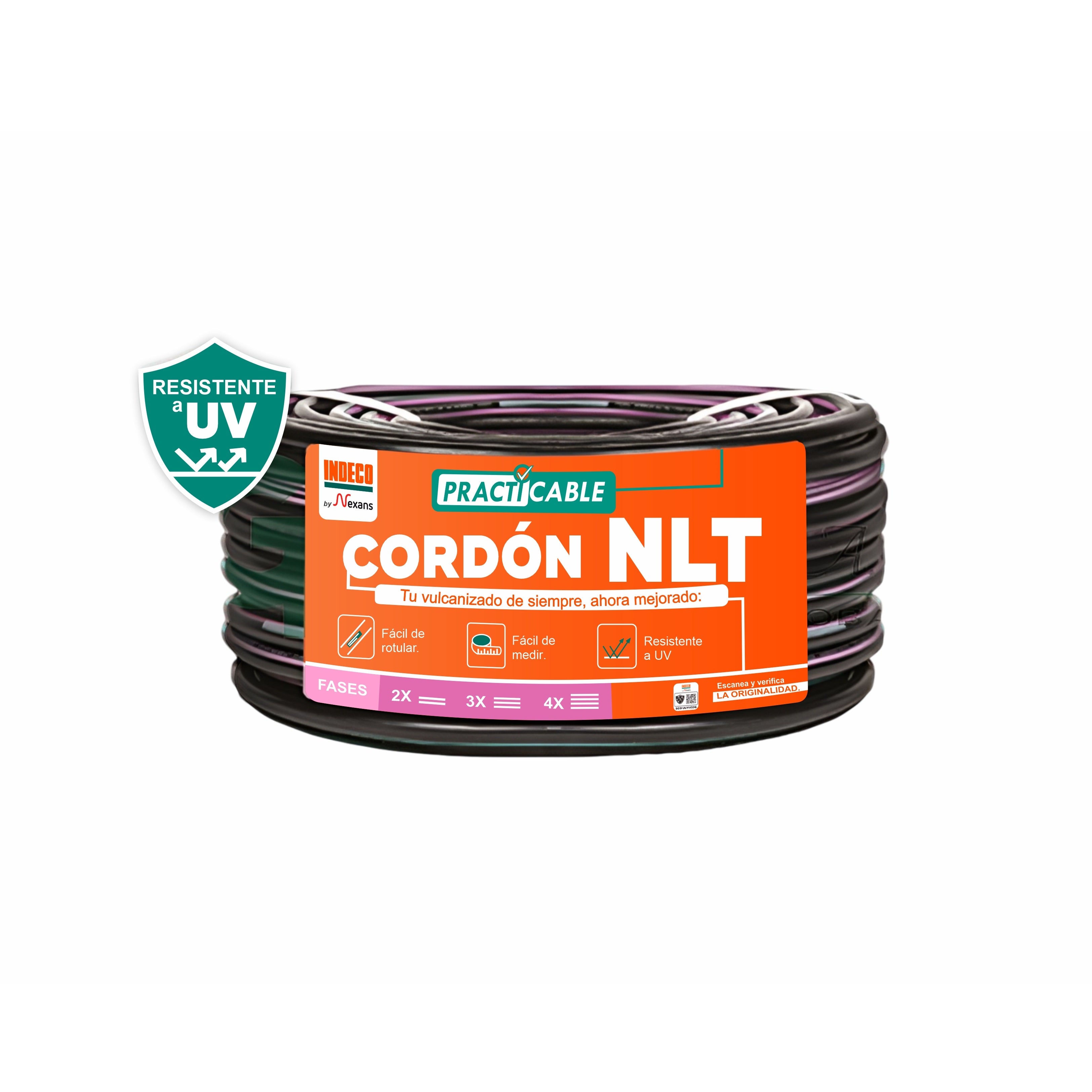 CABLE VULCANIZADO NLT 2x18AWG NEGRO 500V