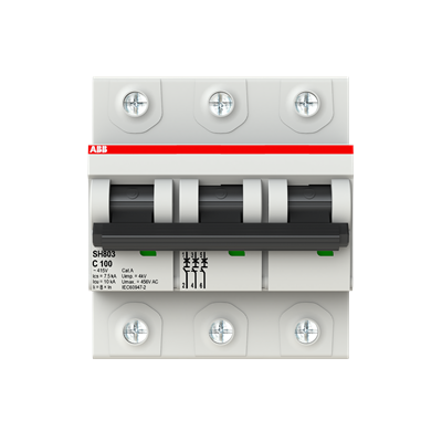 2TAZ190300R0824-INTERRUPTOR-TERMOMAGNETICO-RIEL-DIN-3X100A-SH803-C100-10/10KA-230/400VAC-CURVA-C