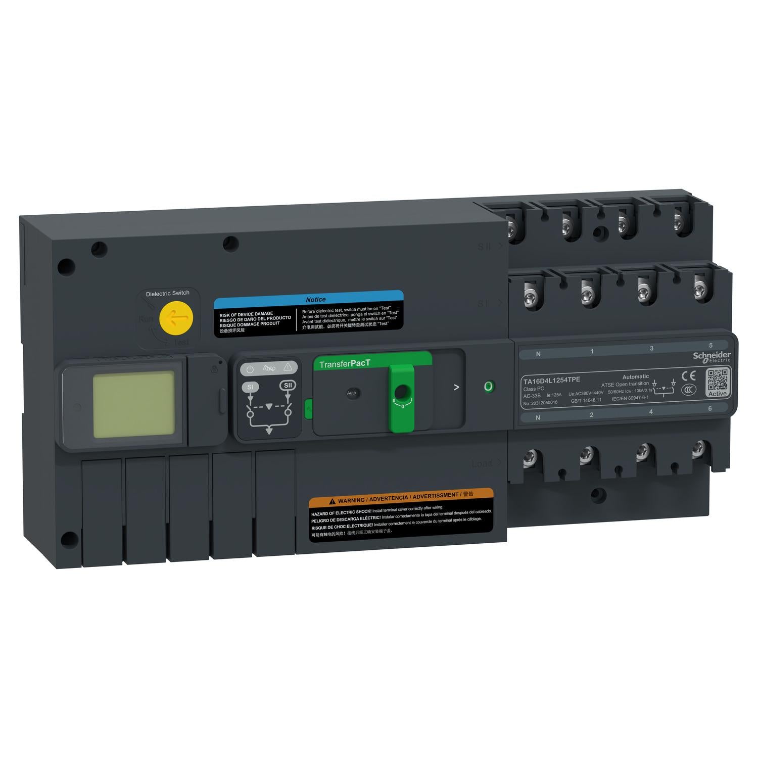 TA16D4L1254TPE-Modo-TransferPacT-Active-automático,-125A,-400V,-4P,-LCD,-cuadro-160A