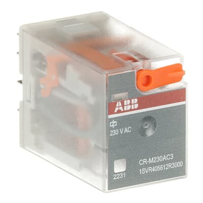 1SVR405612R3000-RELE-ENCHUFABLE-11PINES-PLANOS-230VAC-10A-CR-M230AC3