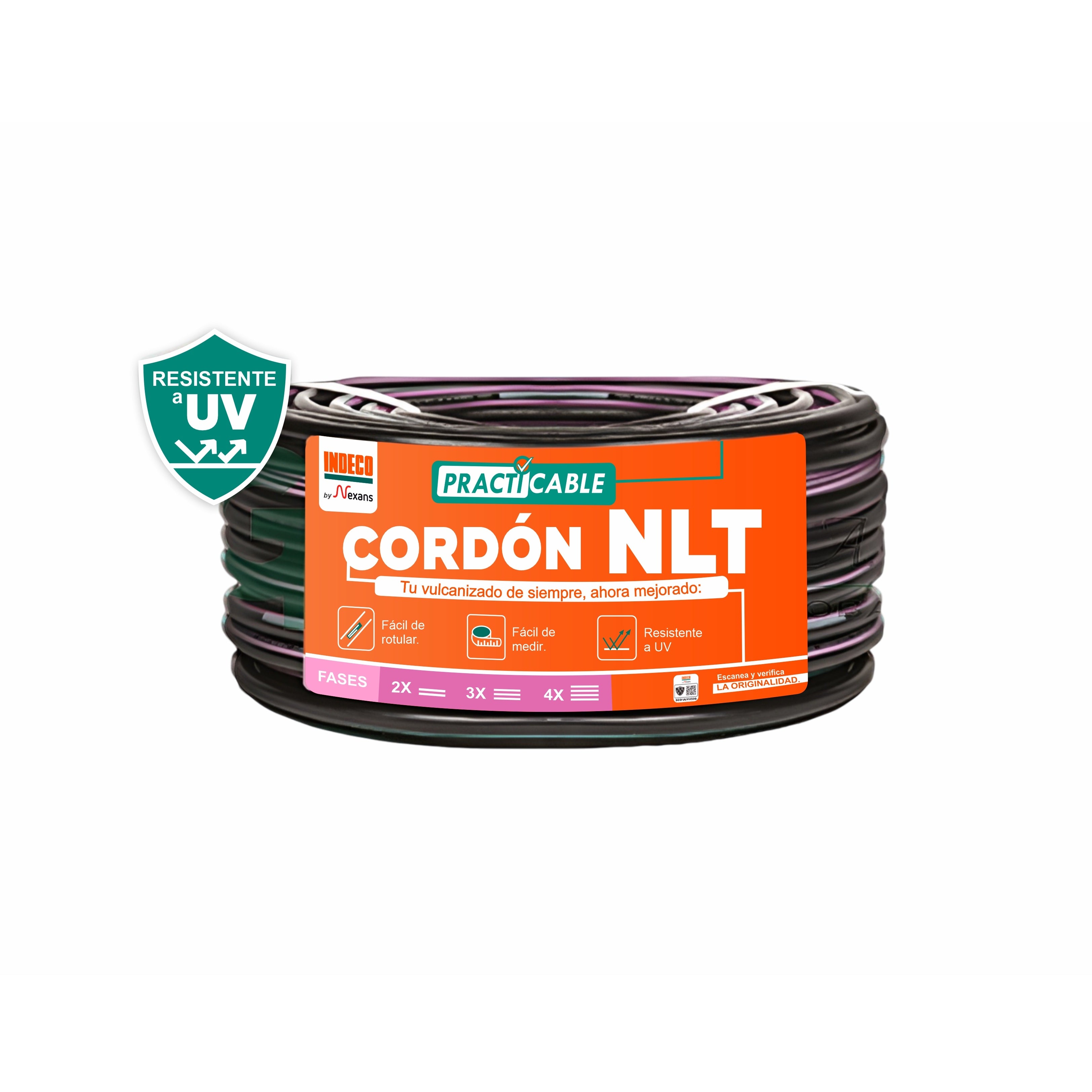 CABLE VULCANIZADO NLT 3x18AWG NEGRO 500V