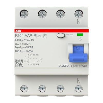 2CSF204401R1630-Interruptor-diferencial-superinmunizado-4x63-F204A-63/0.03-AP-R