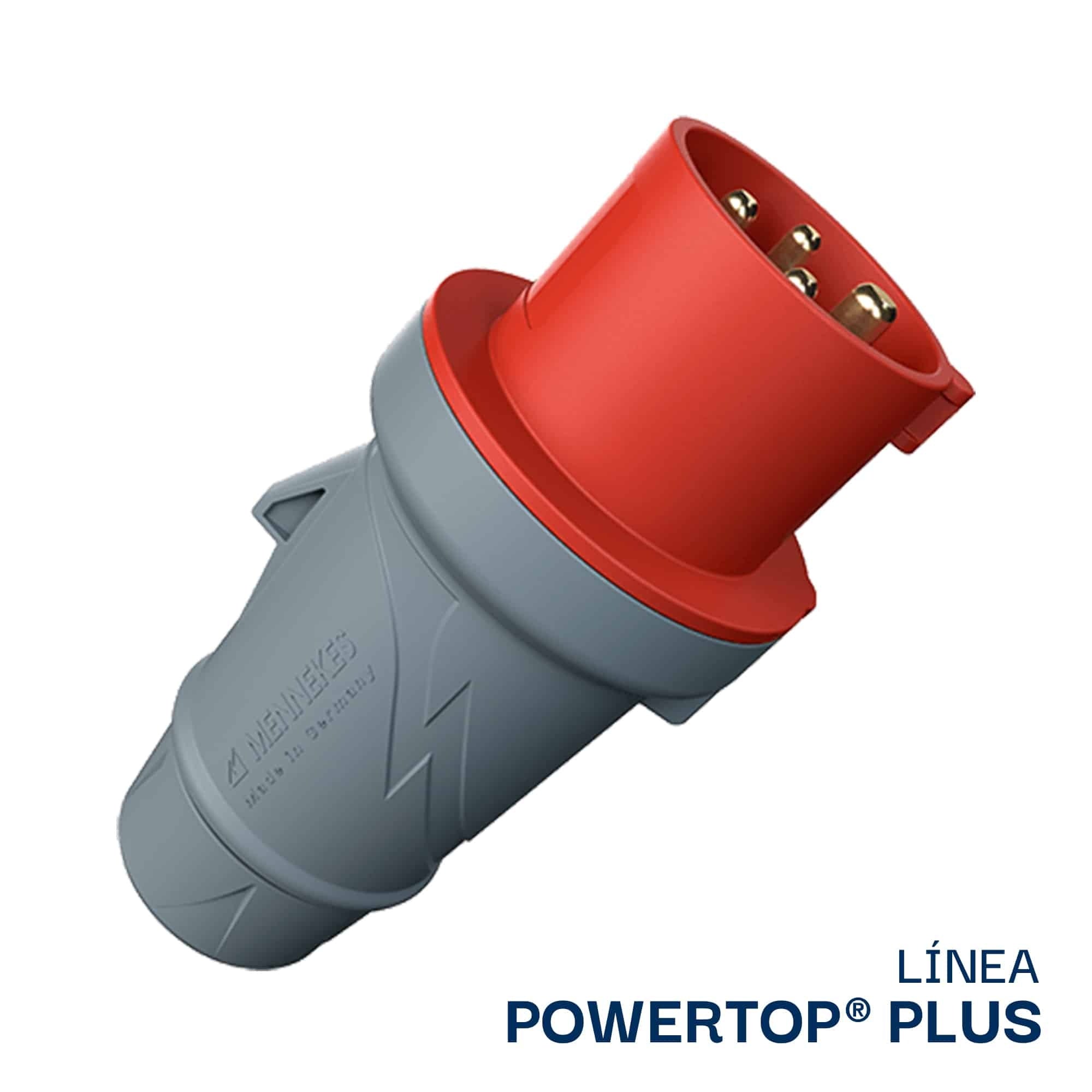 3206 ENCHUFE 16AMP 3P+T 415V ROJO 6H IP44 (2 CUERPOS) Ex 252