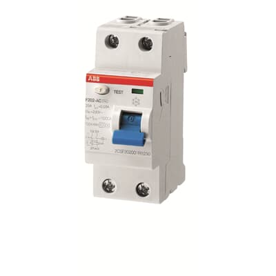 1TMF202005R1630 Interruptor Diferencial F202 AC 63A 2P 30mA Tipo AC