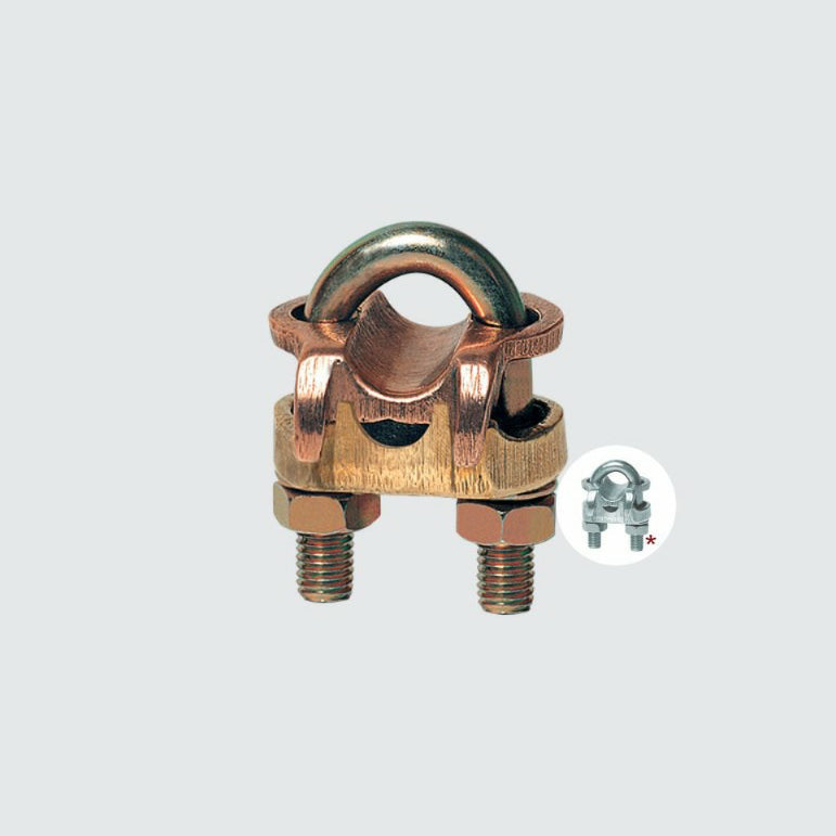 Grapa de Tierra Doble GTDU-3/8 Tornillo U INTELLI