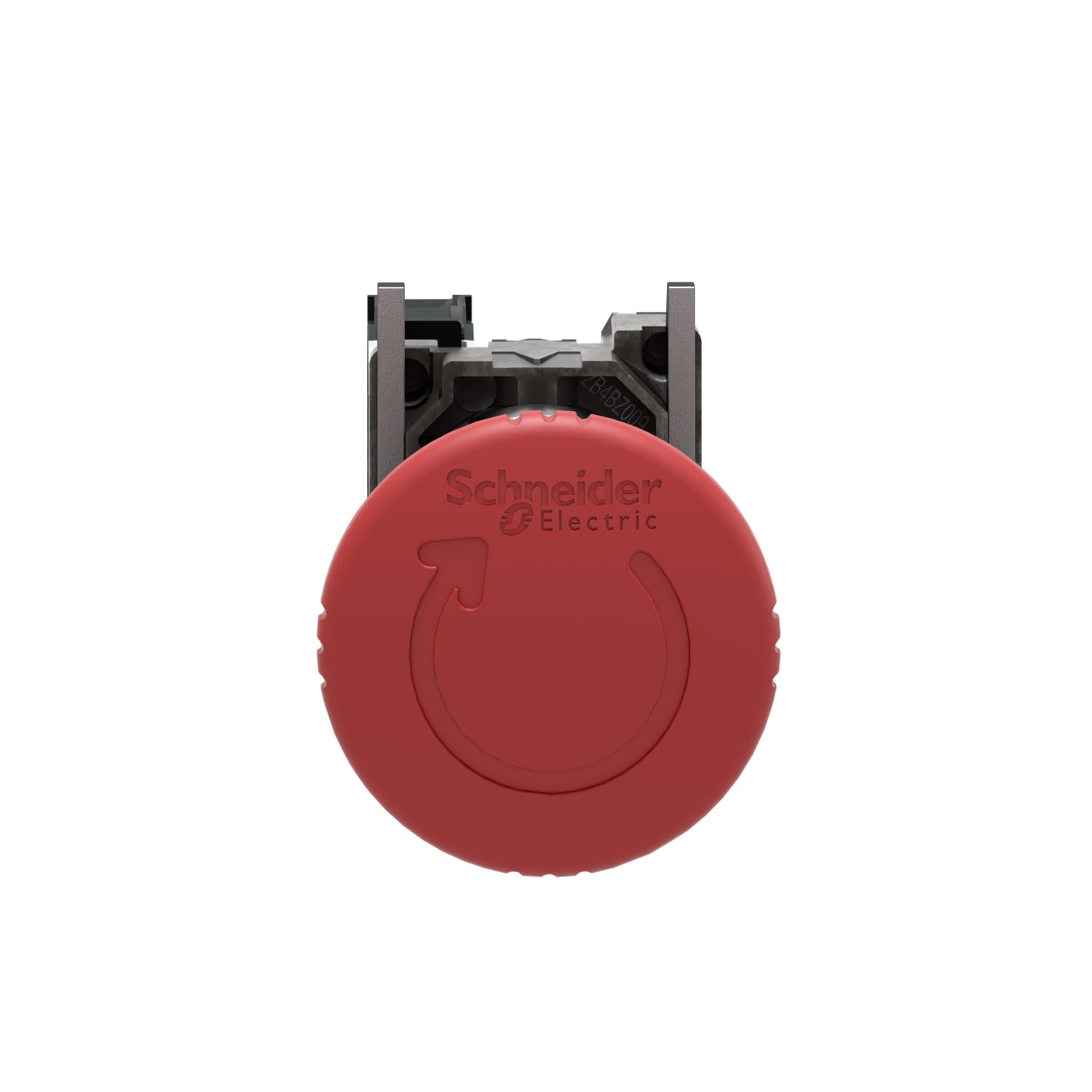 XB4BS8442 Parada de Emergencia, metalica, Ø 22mm, roja, desenclavamiento por giro, 1NC Schneider